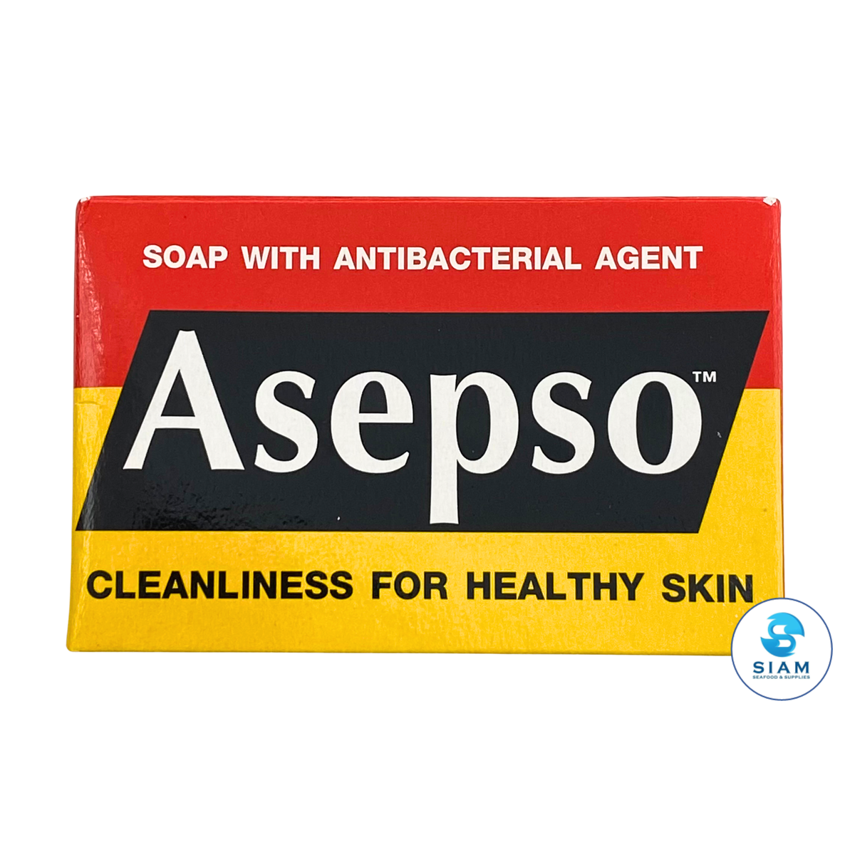 (4-Pack) Asepso Soap with Antibacterial Agent 80g (2.82 oz) สบู่อาเซปโซ สบู่เพื่อสุขภาพ
