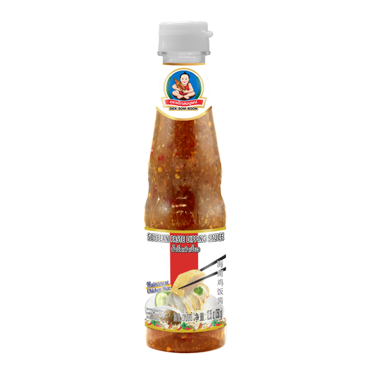 DEK SOM BOON Soybean Paste Dipping Sauce 350g, PET Bottle (12.35 oz) น้ำจิ้มเต้าเจี้ยว ตราเด็กสมบูรณ์