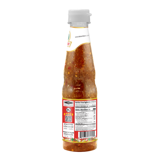 DEK SOM BOON Soybean Paste Dipping Sauce 350g, PET Bottle (12.35 oz) น้ำจิ้มเต้าเจี้ยว ตราเด็กสมบูรณ์