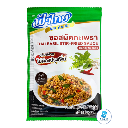 FaThai Thai Basil Stir-Fried Sauce (Ka Prao Sauce) (1.41 oz) ซอสผัดกระเพรา ฟ้าไทย