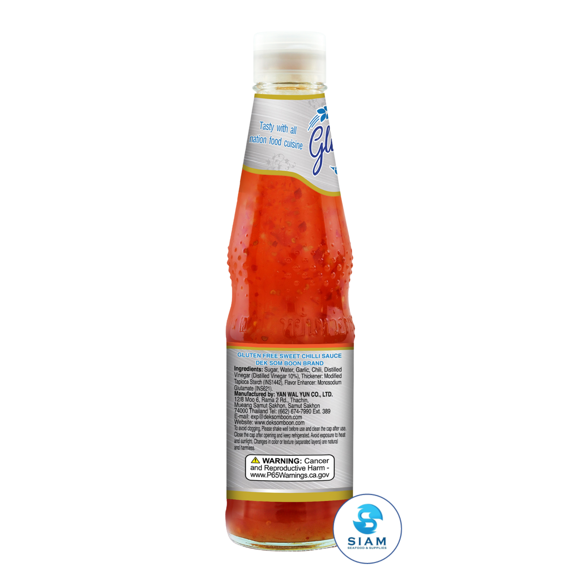 DEK SOM BOON Gluten Free Sweet Chilli Sauce 350g, Vegan (12.35 oz) น้ำจิ้มไก่ กลูเตนฟรี ตราเด็กสมบูรณ์