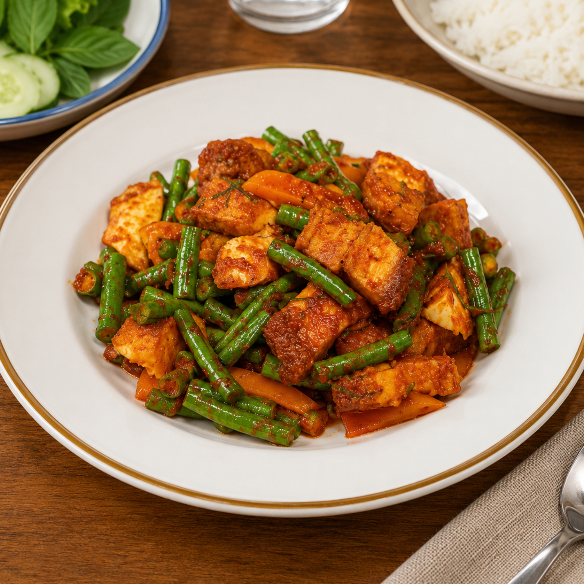 MaeSri Prik Khing Curry Paste, Vegan & Gluten-Free (4 oz) น้ำพริกผัดพริกขิง แม่ศรี