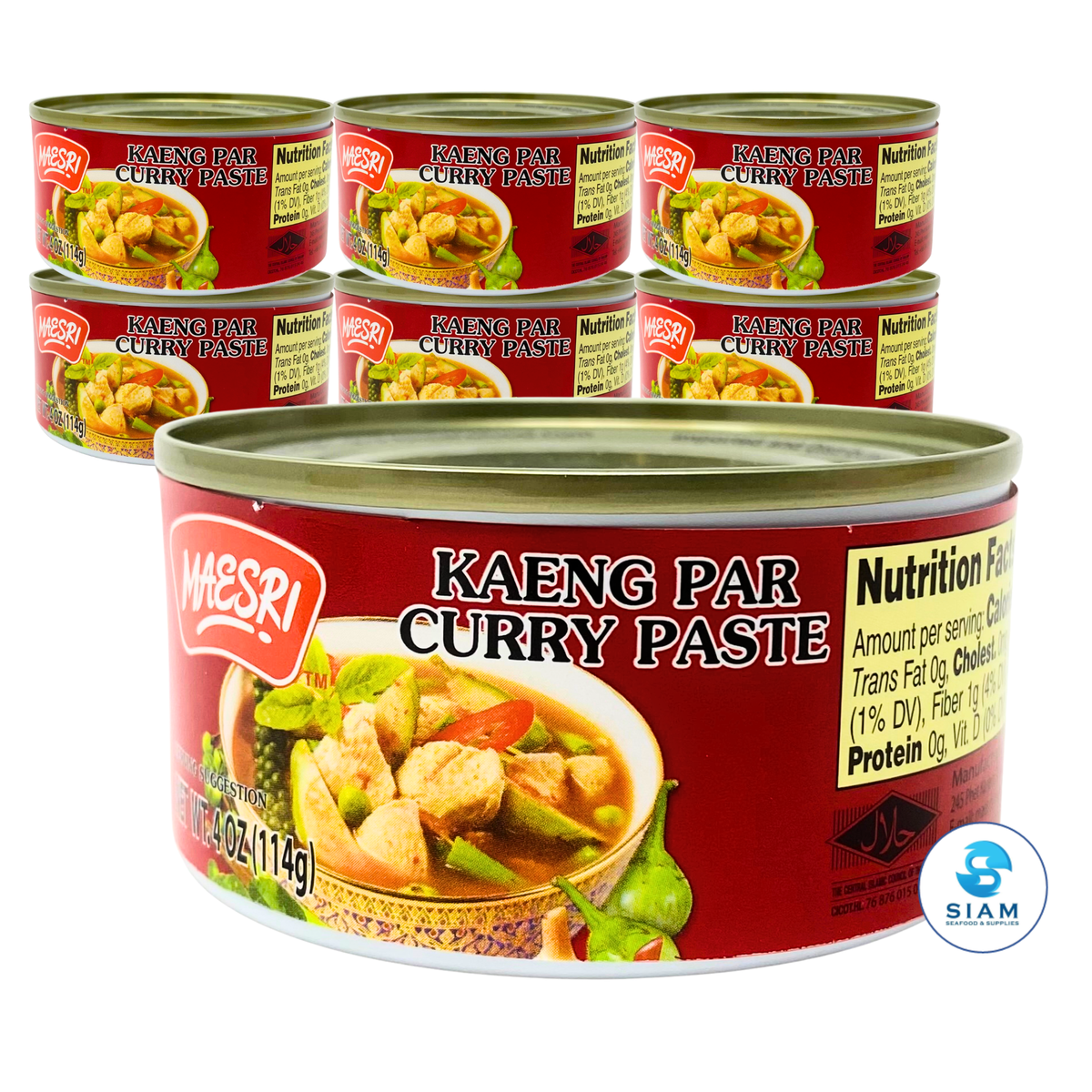 MaeSri Kaeng Par Curry Paste (4 oz) น้ำพริกแกงป่า แม่ศรี