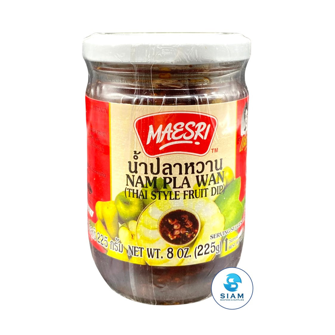 MaeSri Thai Style Fruit Dip (Nam Pla Wan) (8 oz) น้ำปลาหวาน แม่ศรี