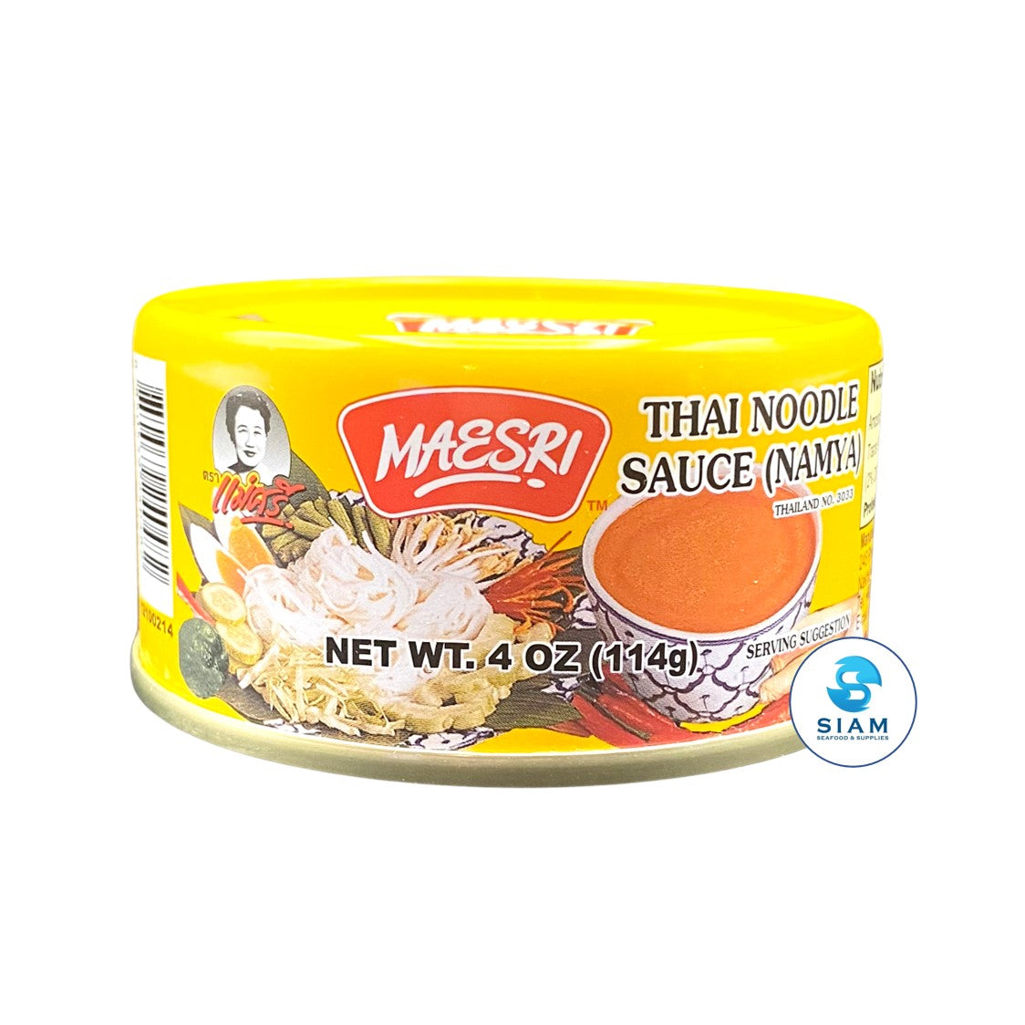 MaeSri Thai Noodle Sauce (Namya), Gluten-Free (4 oz) เครื่องแกงขนมจีนน้ำยา แม่ศรี
