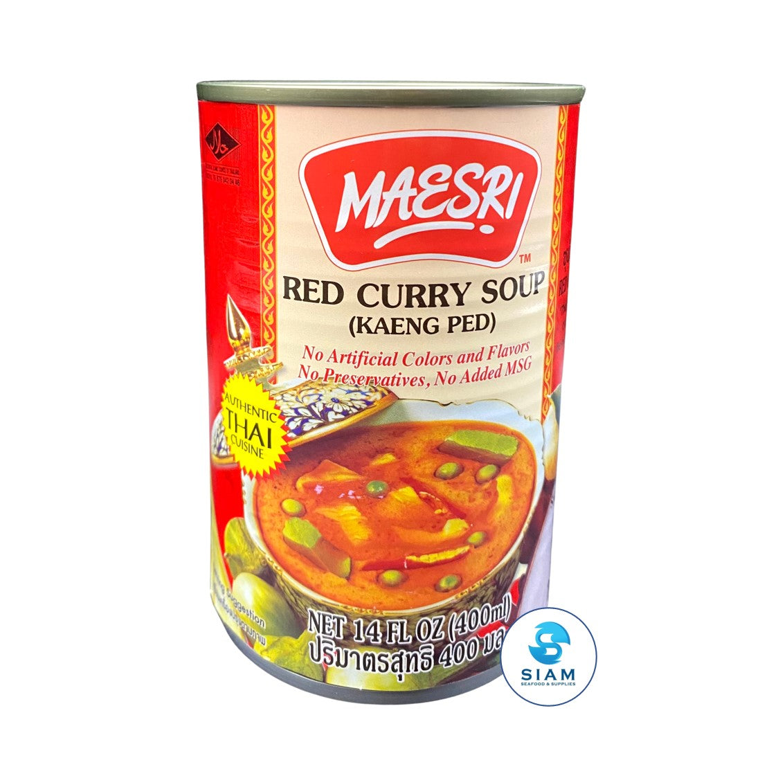 MaeSri Red Curry Soup (Kaeng Ped), Vegetarian (14 oz) āļāļļāļāđāļāļāđāļāļ (āđāļāļāđāļāđāļ) āđāļĄāđāļĻāļĢāļĩ
