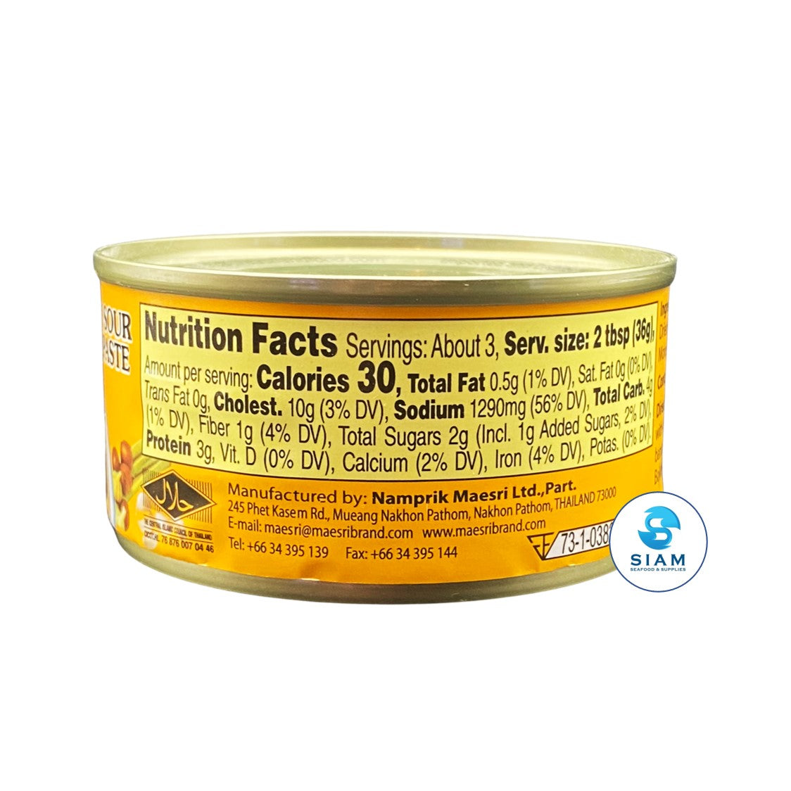 MaeSri Yellow Sour Curry Paste (Kaeng Lueang) (4 oz) āļāđāļģāļāļĢāļīāļāđāļāļāđāļŦāļĨāļ·āļāļ āđāļĄāđāļĻāļĢāļĩ