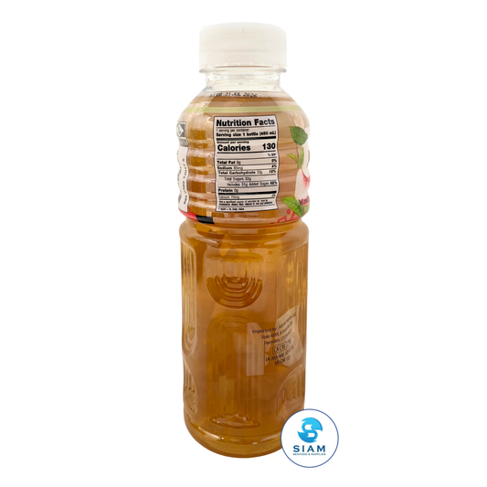 Mogu Mogu Peach Flavored Ice Tea with Nata de Coco 450 mL (15.22 oz) โมกุ โมกุ ชาพีชผสมวุ้นมะพร้าว