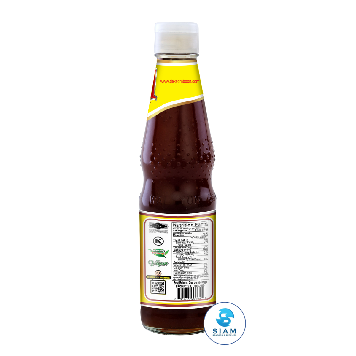 DEK SOM BOON Mushroom Vegetarian Sauce 350g, Vegan (12.35 oz) ซอสเห็ดหอม ตราเด็กสมบูรณ์
