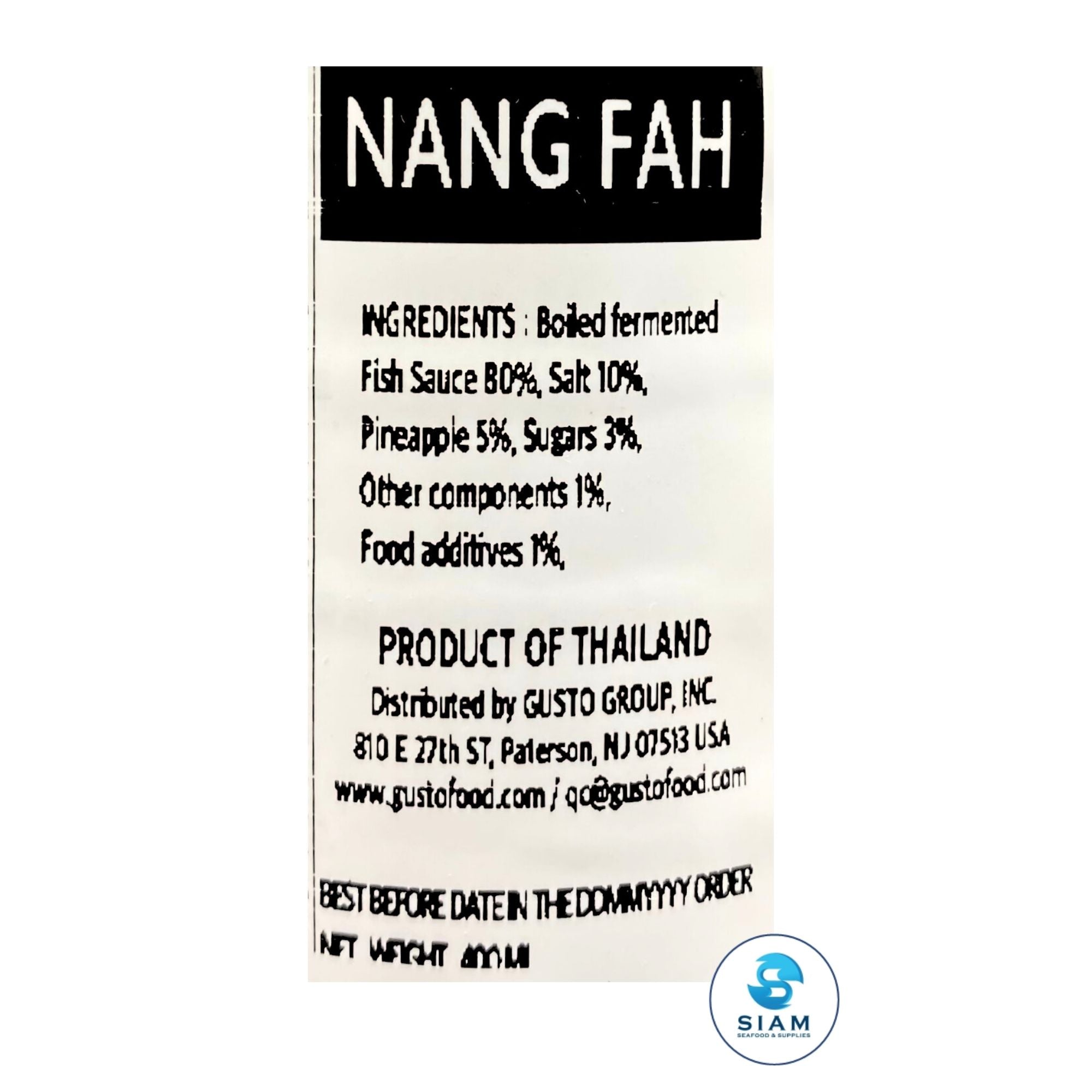 Nang Fah Fermented Fish Sauce (Plara), Purple Cap (13.52 oz) น้ำปลาร้านางฟ้า ฝาม่วง