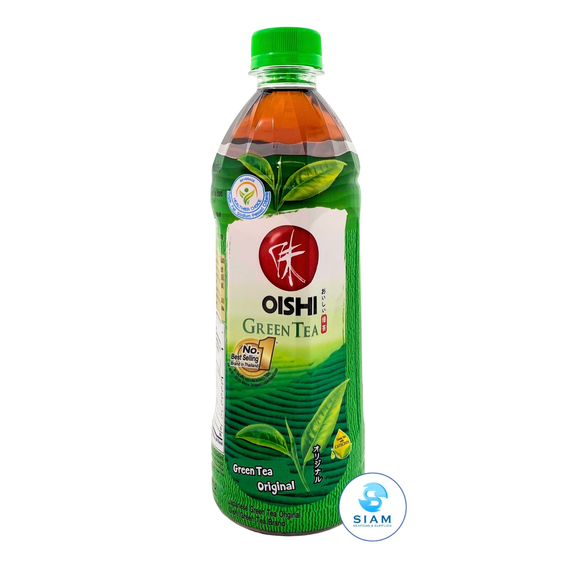 Oishi Green Tea, Original Flavor (17.6 oz) āļāļēāđāļāļĩāļĒāļ§āđāļāļāļīāļāļī āļĢāļŠāļāļąāđāļāđāļāļīāļĄ