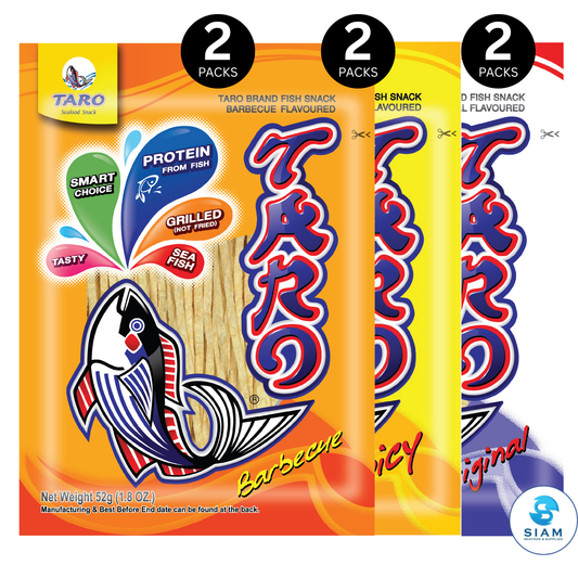 (6-Pack) TARO BRAND Thai Fish Snack 52g (1.8 oz) ปลาสวรรค์ ตราทาโร