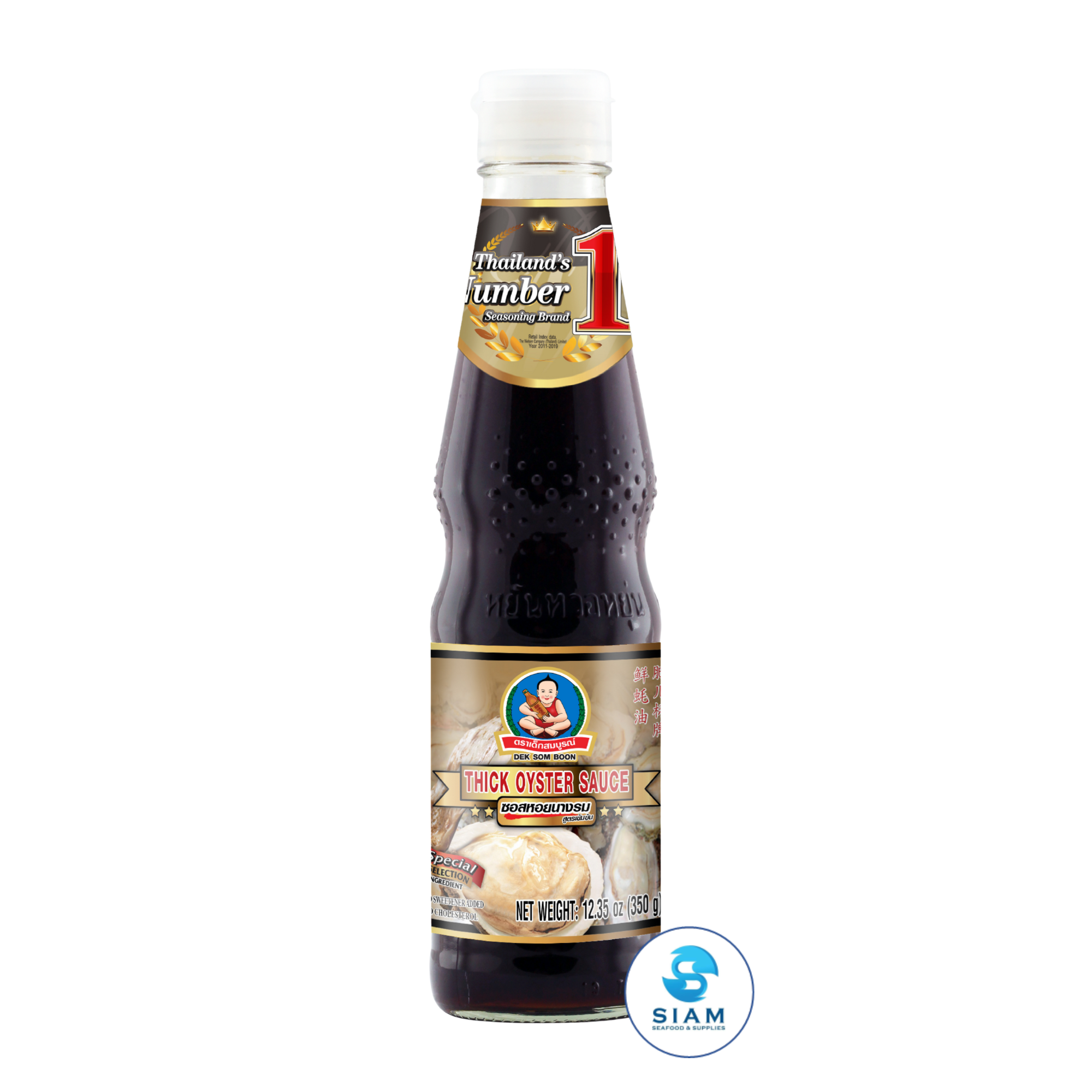 DEK SOM BOON Thick Oyster Sauce 350g (12.35 oz) āļāļāļŠāļŦāļāļĒāļāļēāļāļĢāļĄ āļŠāļđāļāļĢāđāļāđāļĄāļāđāļ āļāļĢāļēāđāļāđāļāļŠāļĄāļāļđāļĢāļāđ