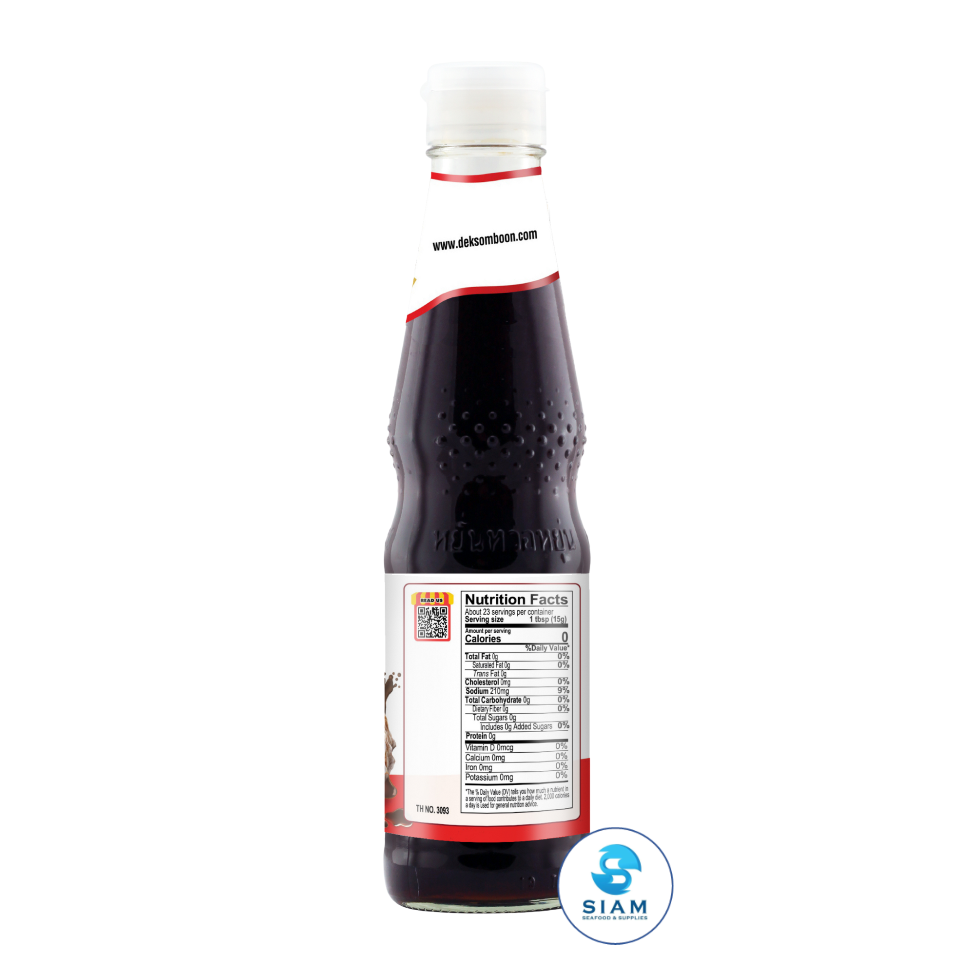 DEK SOM BOON Zero Sugar Oyster Sauce 350g (12.35 oz) ซอสหอยนางรม สูตรไม่มีน้ำตาล ตราเด็กสมบูรณ์