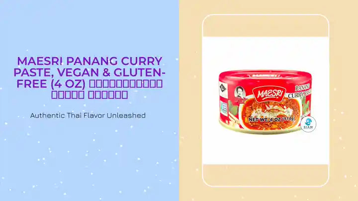 MaeSri Panang Curry Paste, Vegan & Gluten-Free (4 oz) น้ำพริกแกงพะแนง แม่ศรี by@Outfy