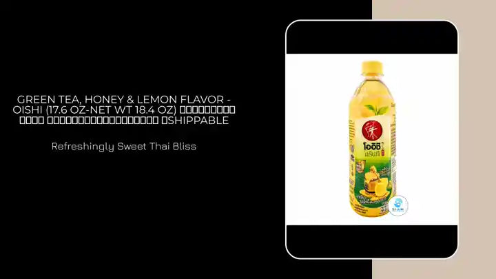 Green Tea, Honey & Lemon Flavor - Oishi (17.6 oz-Net Wt 18.4 oz) ชาเขียวโออิชิ รสน้ำผึ้งผสมมะนาว 📦shippable by@Outfy