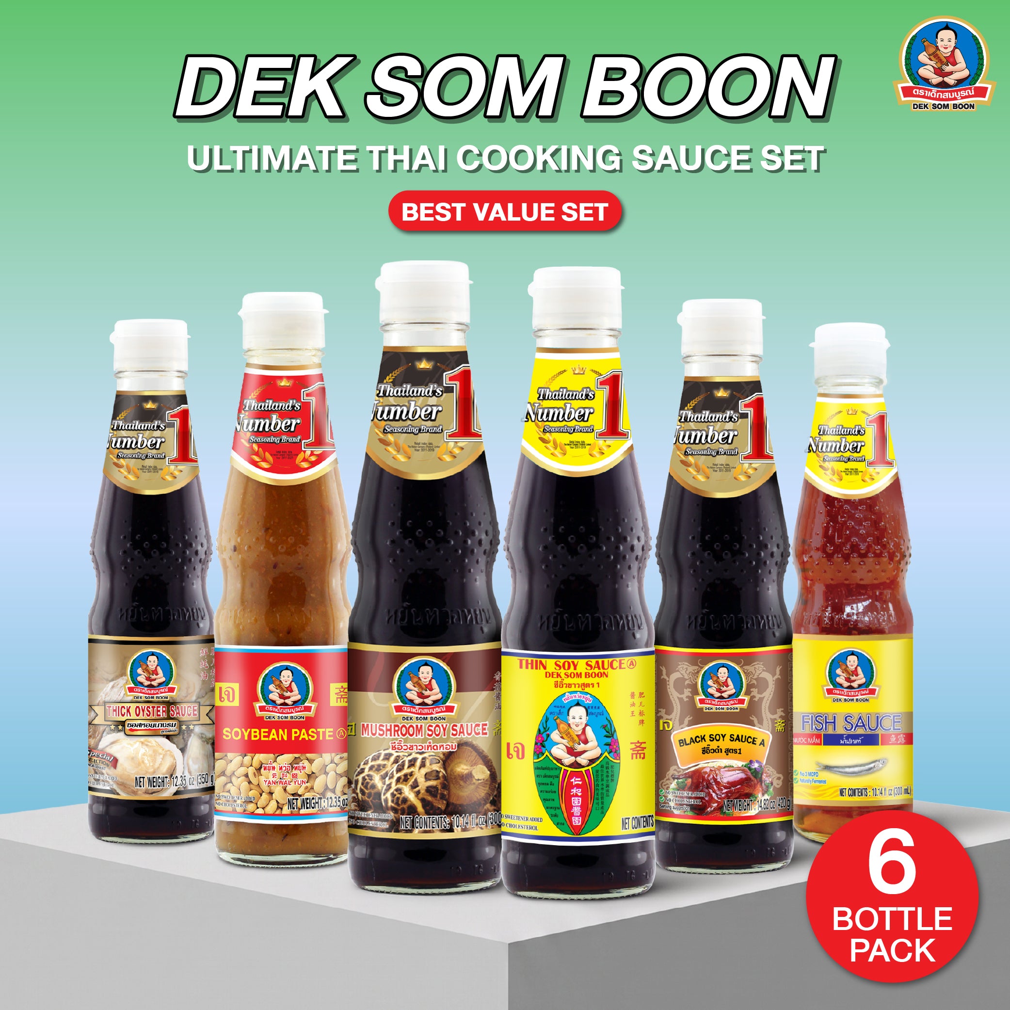 DEK SOM BOON Thai Cooking Sauce Bundle - Best Seller, Ultimate & Ready-to-Cook Sets