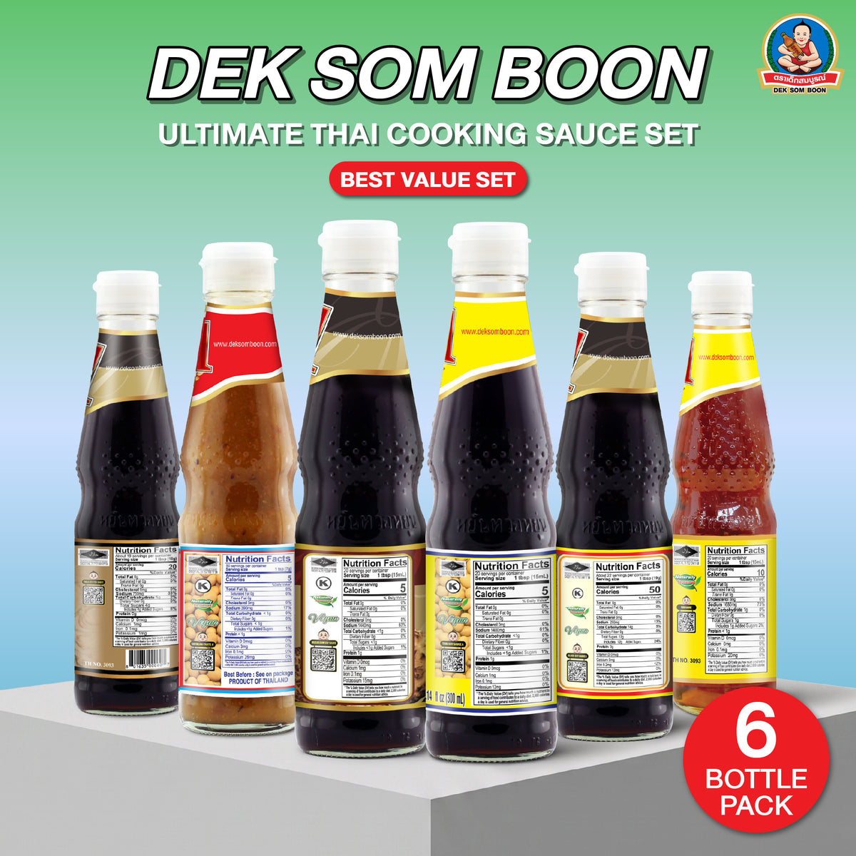 DEK SOM BOON Thai Cooking Sauce Bundle - Best Seller, Ultimate & Ready-to-Cook Sets