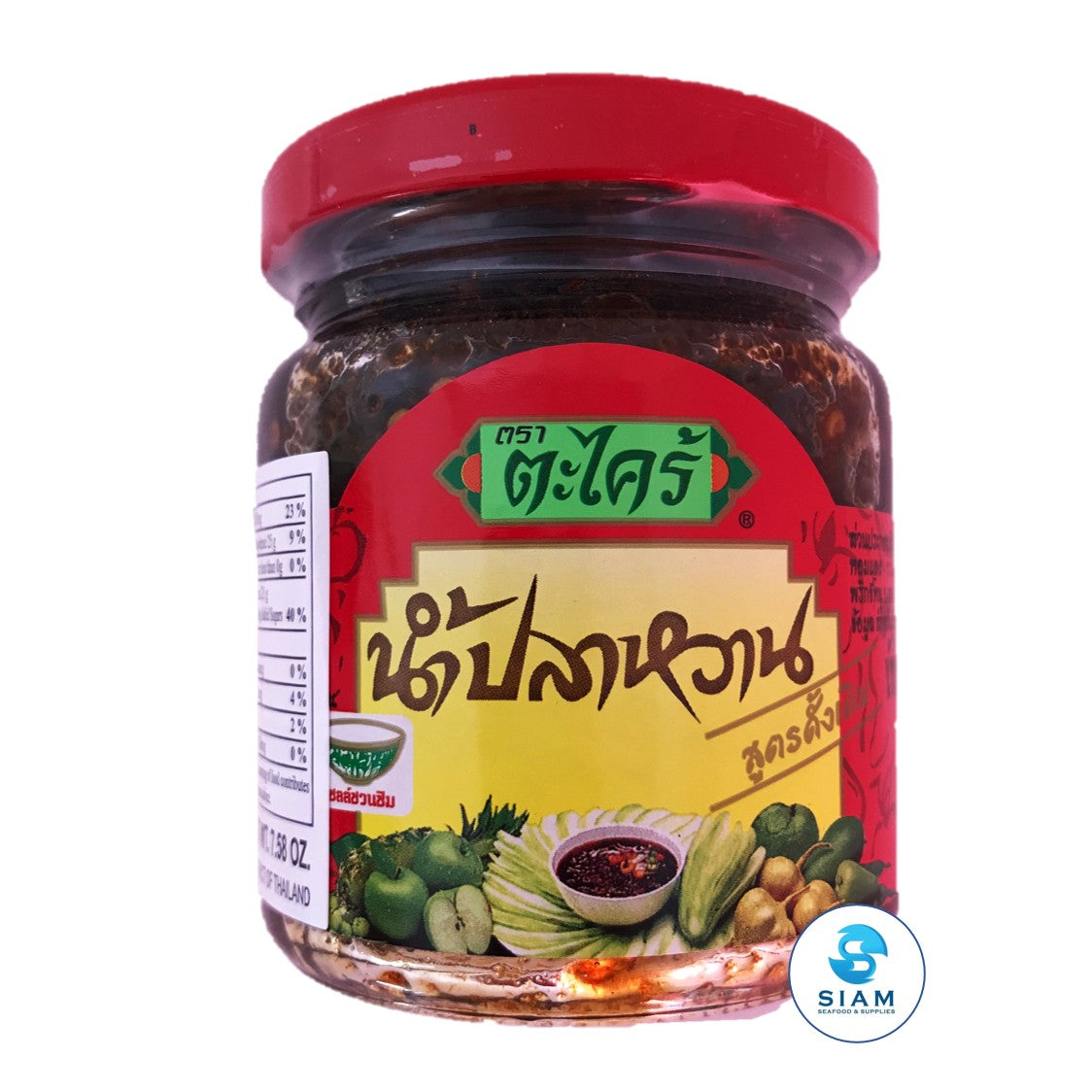 Sweet & Sour Fruit Dipping Sauce (Nam Pla Wan) - Takrai (7.58 oz-Net Wt 12.7 oz) น้ำปลาหวาน ตราตะไคร้ shippable Takrai