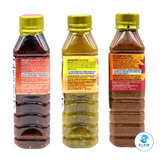 (3-Flavor Pack) Kanlaya Signature Thai Dipping Sauces 9.52 oz (270 g) น้ำจิ้มแจ่ว+น้ำจิ้มซีฟู้ด+น้ำพริกกะปิกุ้ง ตรากัลยา