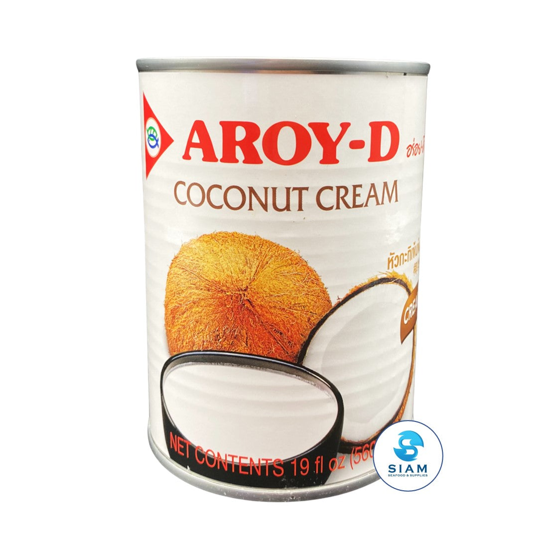 Aroy-D Coconut Cream (19 oz) หัวกะทิเข้มข้น อร่อยดี