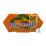(6-Pack) Asantee Papaya & Honey Soap 125g (4.41 oz) สบู่เอแซนเต้ สบู่มะละกอ ผสมน้ำผึ้ง