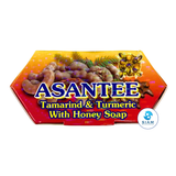 (6-Pack) Asantee Tamarind & Turmeric with Honey Soap 125g (4.41 oz) สบู่เอแซนเต้ สบู่มะขาม ขมิ้นผสมน้ำผึ้ง