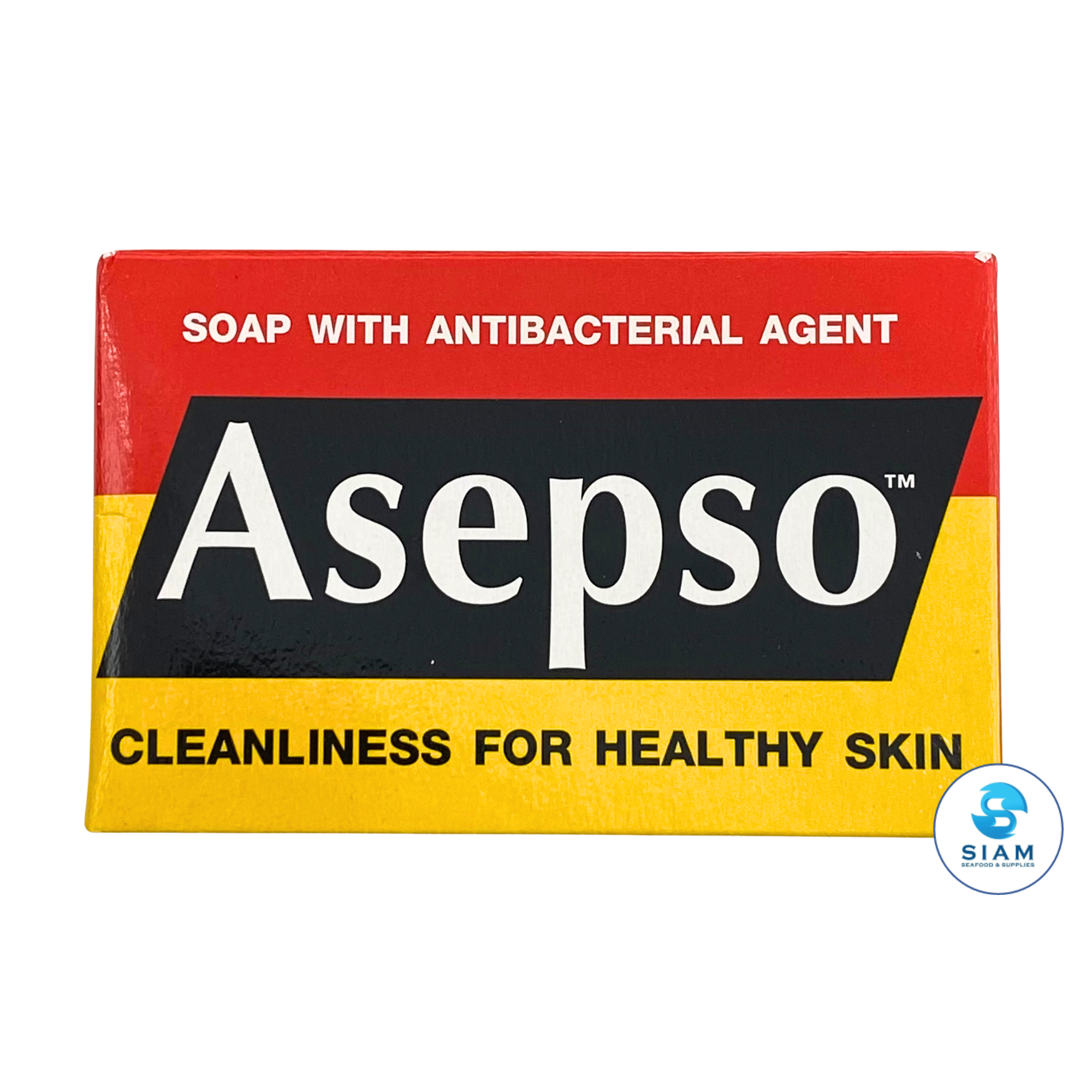 (4-Pack) Asepso Soap with Antibacterial Agent 80g (2.82 oz) สบู่อาเซปโซ สบู่เพื่อสุขภาพ