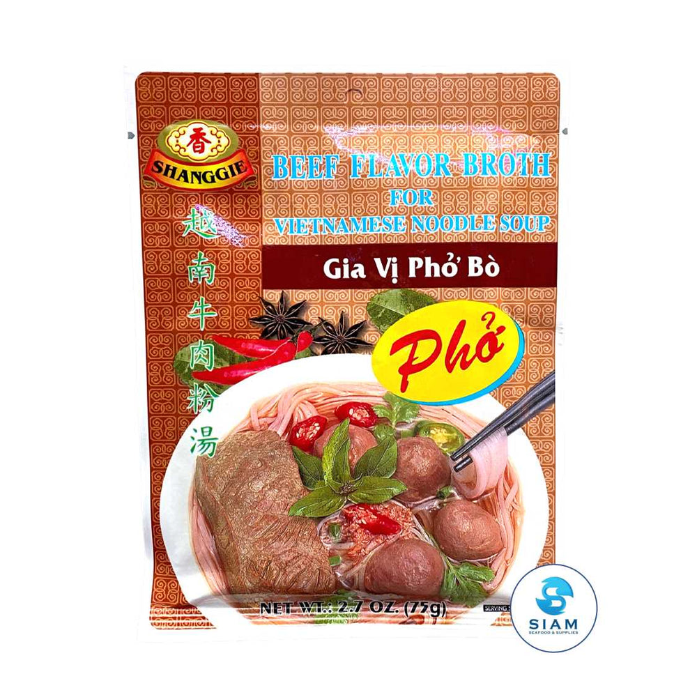 Beef Flavor Broth for Vietnamese Noodle Soup (Pho), Gia Vi Pho Bo - Shanggie (2.7 oz-Net Wt 3.1 oz) ?????????????????????????????? (???) ??????? ??shippable Shanggie