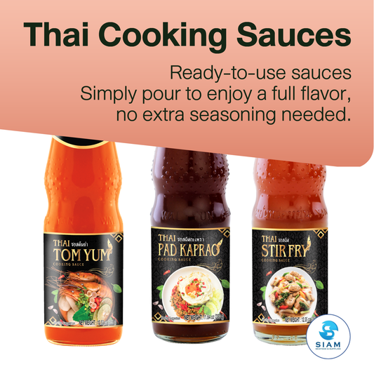 (5-Pack) DEK SOM BOON Ready-to-Cook Thai Sauce & Dipping Set ชุดน้ำจิ้มและซอสปรุงสำเร็จ ตราเด็กสมบูรณ์