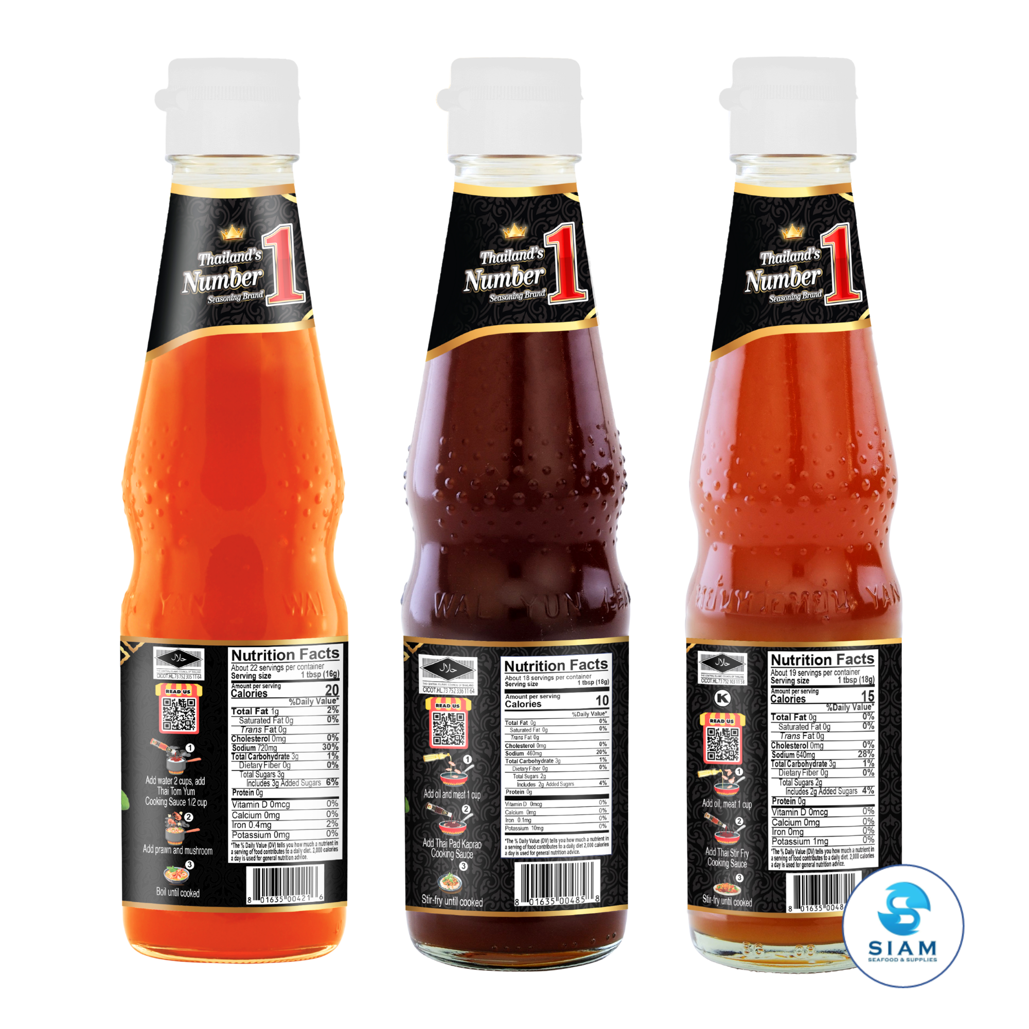 (5-Pack) DEK SOM BOON Ready-to-Cook Thai Sauce & Dipping Set ชุดน้ำจิ้มและซอสปรุงสำเร็จ ตราเด็กสมบูรณ์