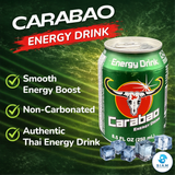 Carabao Energy Drink (8.5 oz) เครื่องดื่มให้พลังงาน คาราบาว