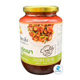 Chua Hah Seng Vegetarian Chili Paste, Halal (17.6 oz) น้ำพริกเผามังสวิรัติ ตราฉั่วฮะเส็ง