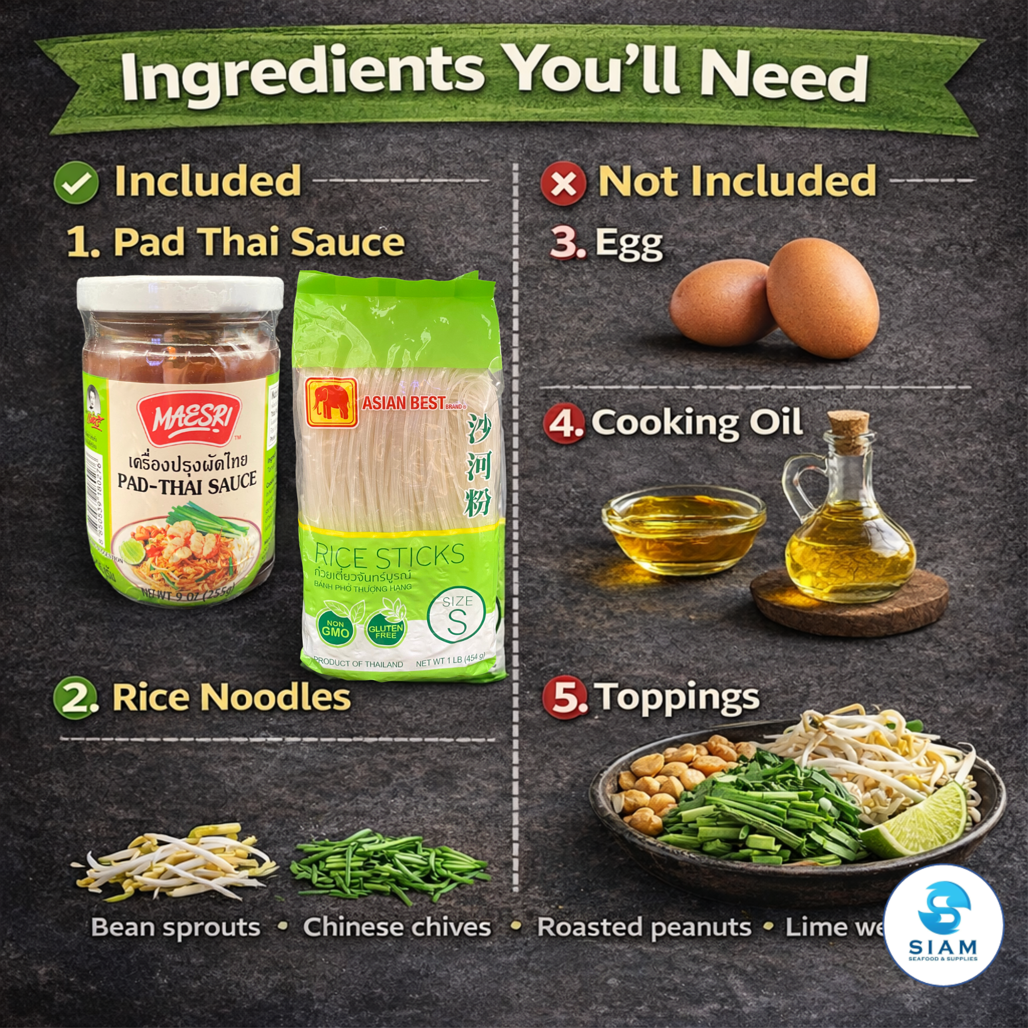 DIY Pad Thai Meal Kit ชุดทำผัดไทยพร้อมปรุง