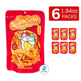 DaiKiChi Wheat Crackers, Thai Snack, Hot & Spicy (1.94 oz) ขนมขาไก่ ไดคิจิ รสเผ็ดทรงเครื่อง