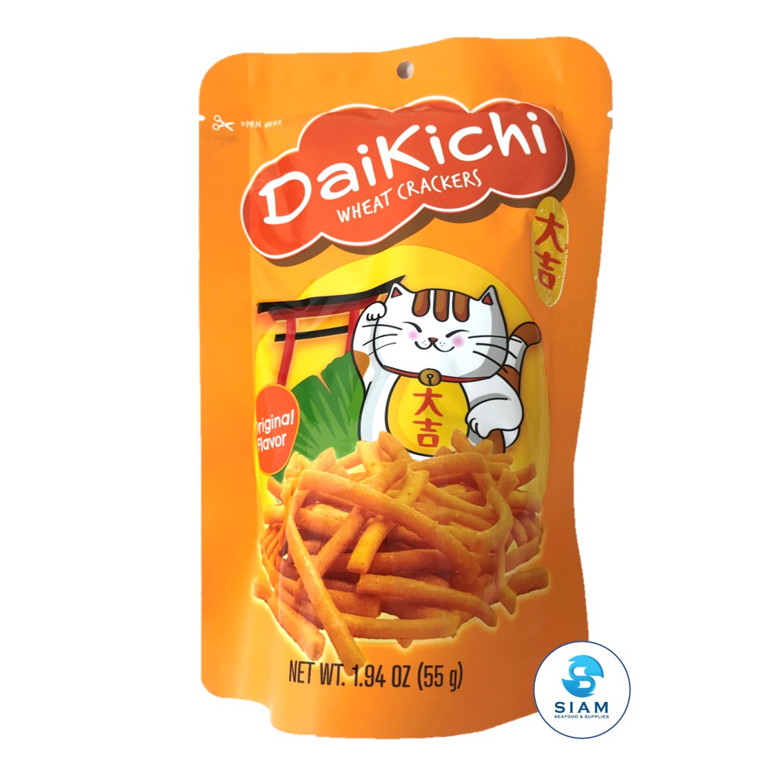 (6-Variety Pack) Daikichi & Lotus Stick Thai Snack (1.94 oz) ขนมขาไก่ ไดคิจิ และขนมขาไก่ทรงเครื่อง โลตัส  (รวม 3 รส)