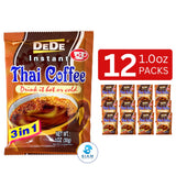 DeDe Instant Thai Coffee (12 packets-10 oz) กาแฟไทยปรุงสำเร็จ ตราดีดี