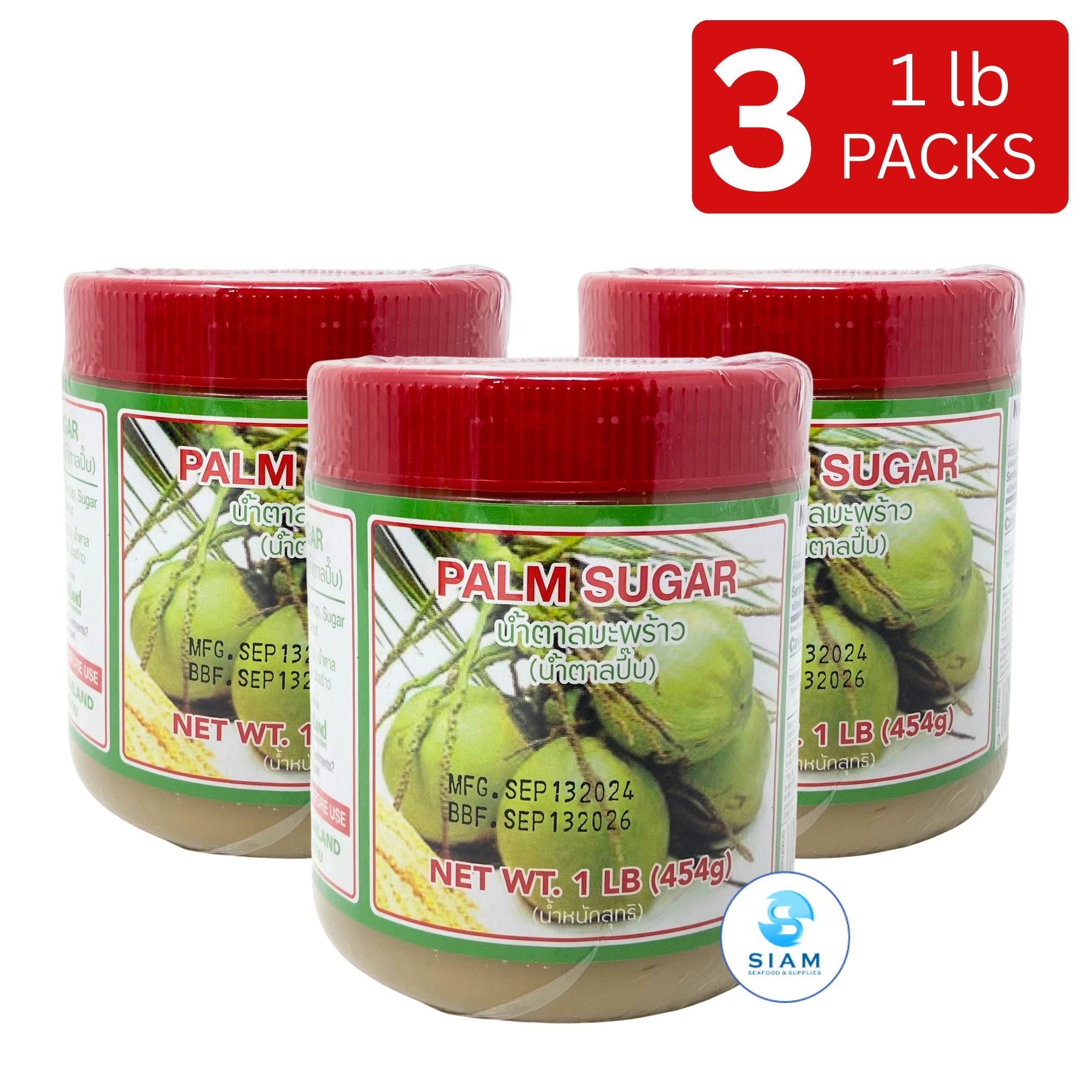 Eastland Palm Sugar (1 lb) น้ำตาลมะพร้าว (น้ำตาลปี๊บ) อีสต์แลนด์