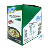 FaThai Ready to Cook, Thai Green Curry Sauce 75g (2.65 oz) ซอสแกงเขียวหวาน ฟ้าไทย