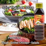 (2-Pack) Kanlaya Spicy Thai Drizzle Sauce - Jaew & Seafood Dipping Sauce (9.52 oz) น้ำจิ้มแจ่วและน้ำจิ้มซีฟู้ด ตรากัลยา