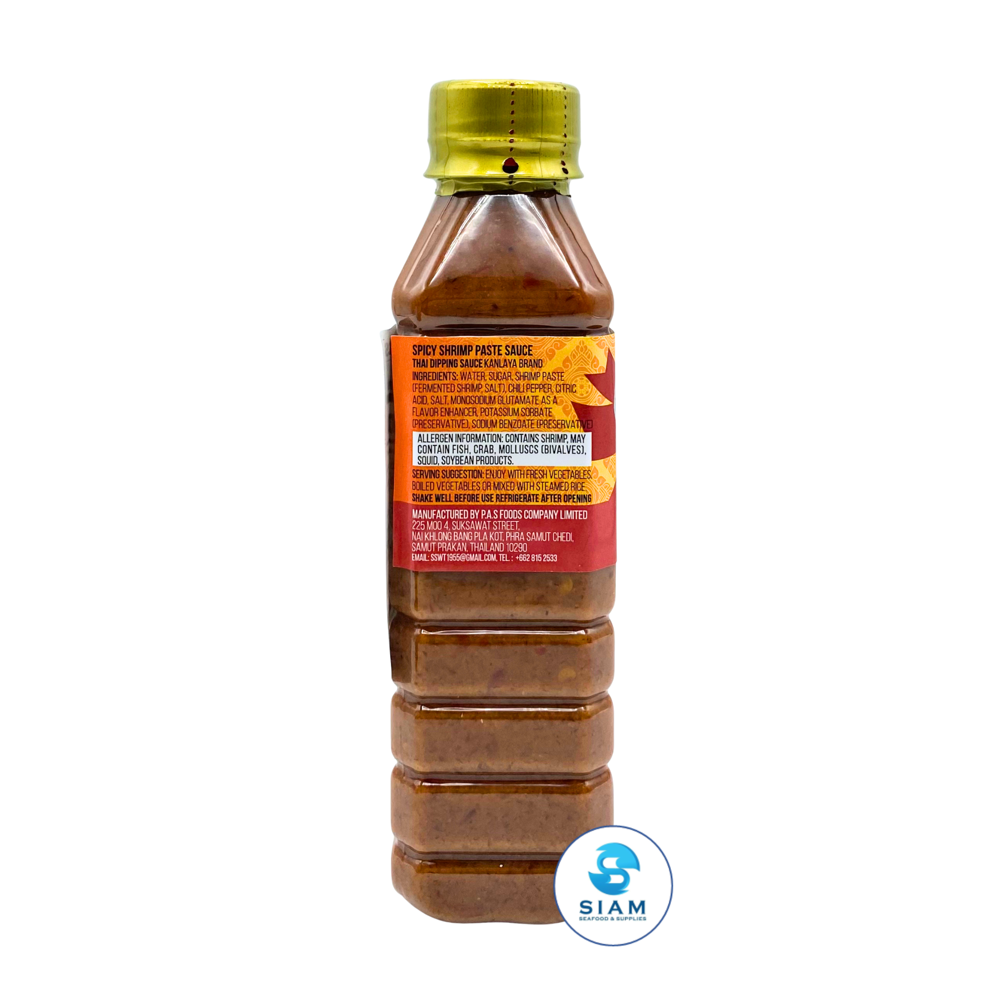 (Case-24)  Kanlaya Spicy Shrimp Paste (Thai Nam Prik Kapi) (9.52 oz) น้ำพริกกะปิกุ้ง ตรากัลยา