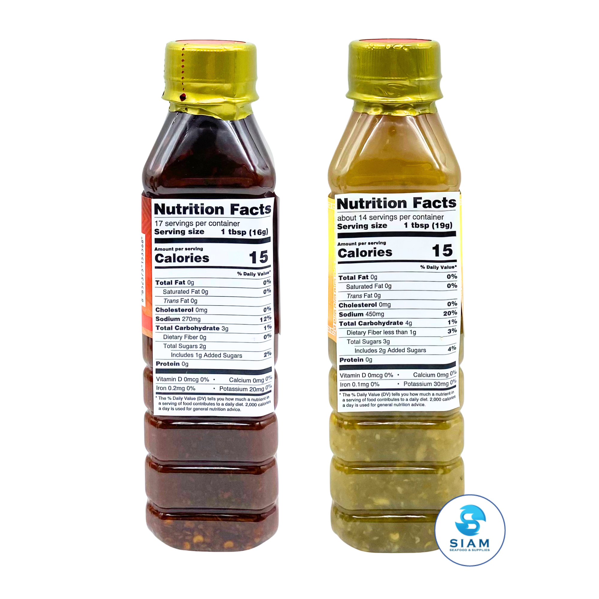 (2-Pack) Kanlaya Spicy Thai Drizzle Sauce - Jaew & Seafood Dipping Sauce (9.52 oz) น้ำจิ้มแจ่วและน้ำจิ้มซีฟู้ด ตรากัลยา