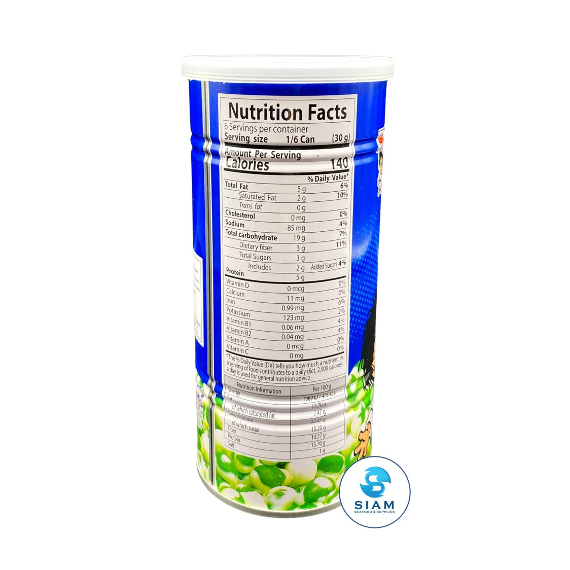 Koh-Kae Salted & Coated Green Peas (6.35 oz) ถั่วลันเตาอบกรอบโก๋แก่ รสอบเกลือ