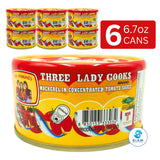 Three Lady Cooks Mackerel in Concentrated Tomato Sauce (6.7 oz) ปลาเคอเรลในซอสมะเขือเทศเข้มข้น ตราสามแม่ครัว
