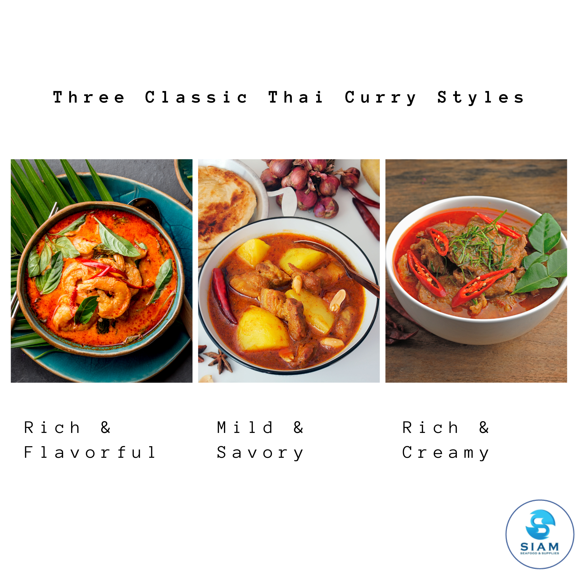 (6-Pack) MaeSri Classic Thai Restaurant Set B, 2 Red, 2 Massaman & 2 Panang Curry Pastes (4 oz) น้ำพริกแกง แม่ศรี ชุดยอดนิยม B
