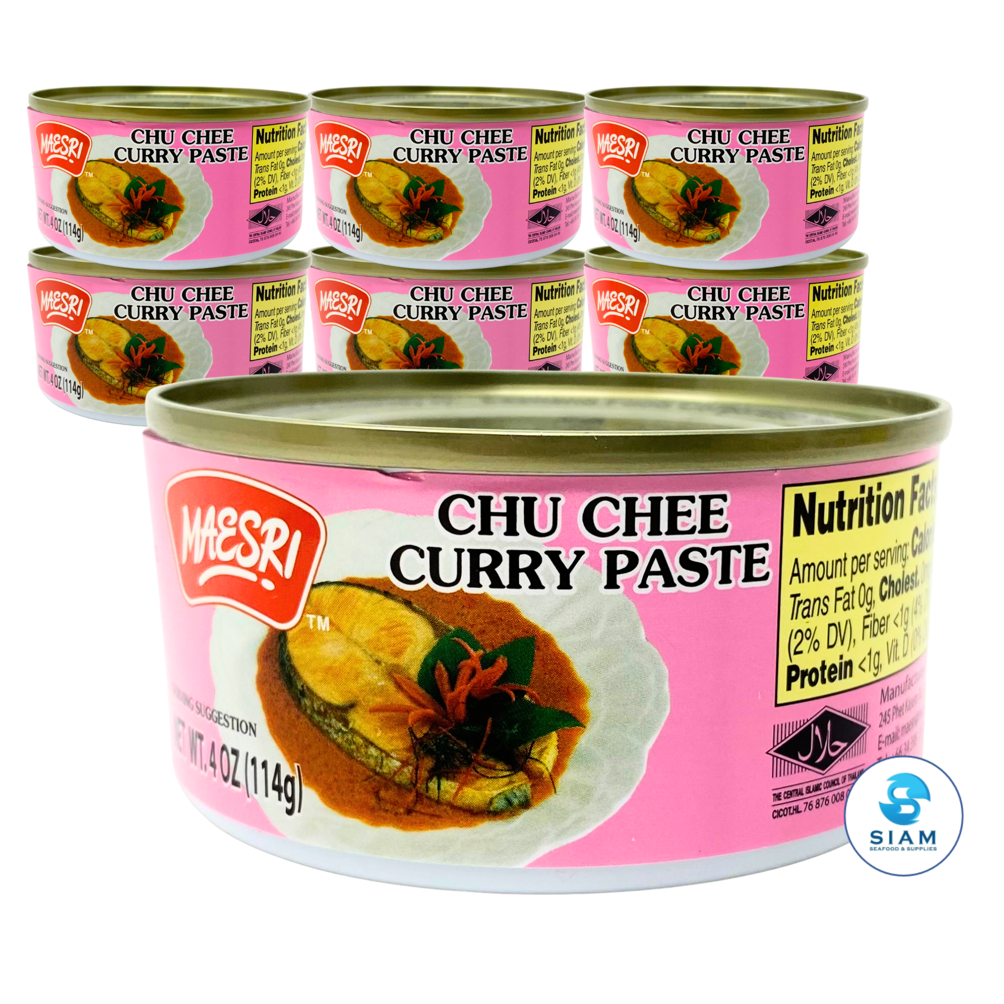 MaeSri Chu Chee Curry Paste (4 oz) น้ำพริกแกงฉู่ฉี่ แม่ศรี