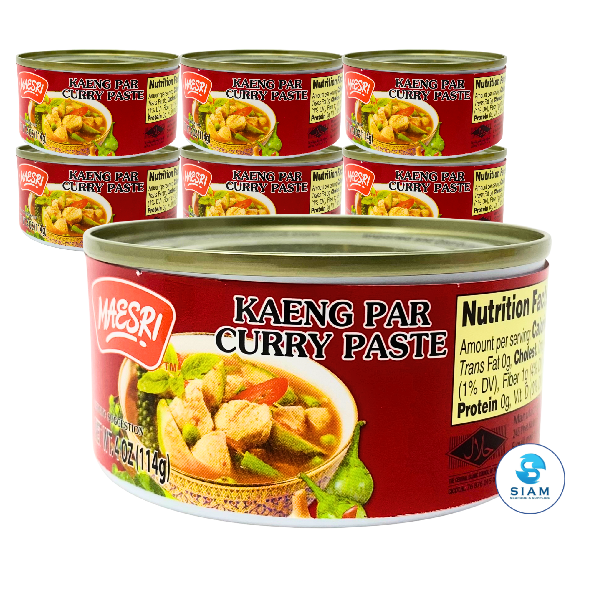 MaeSri Kaeng Par Curry Paste (4 oz) น้ำพริกแกงป่า แม่ศรี