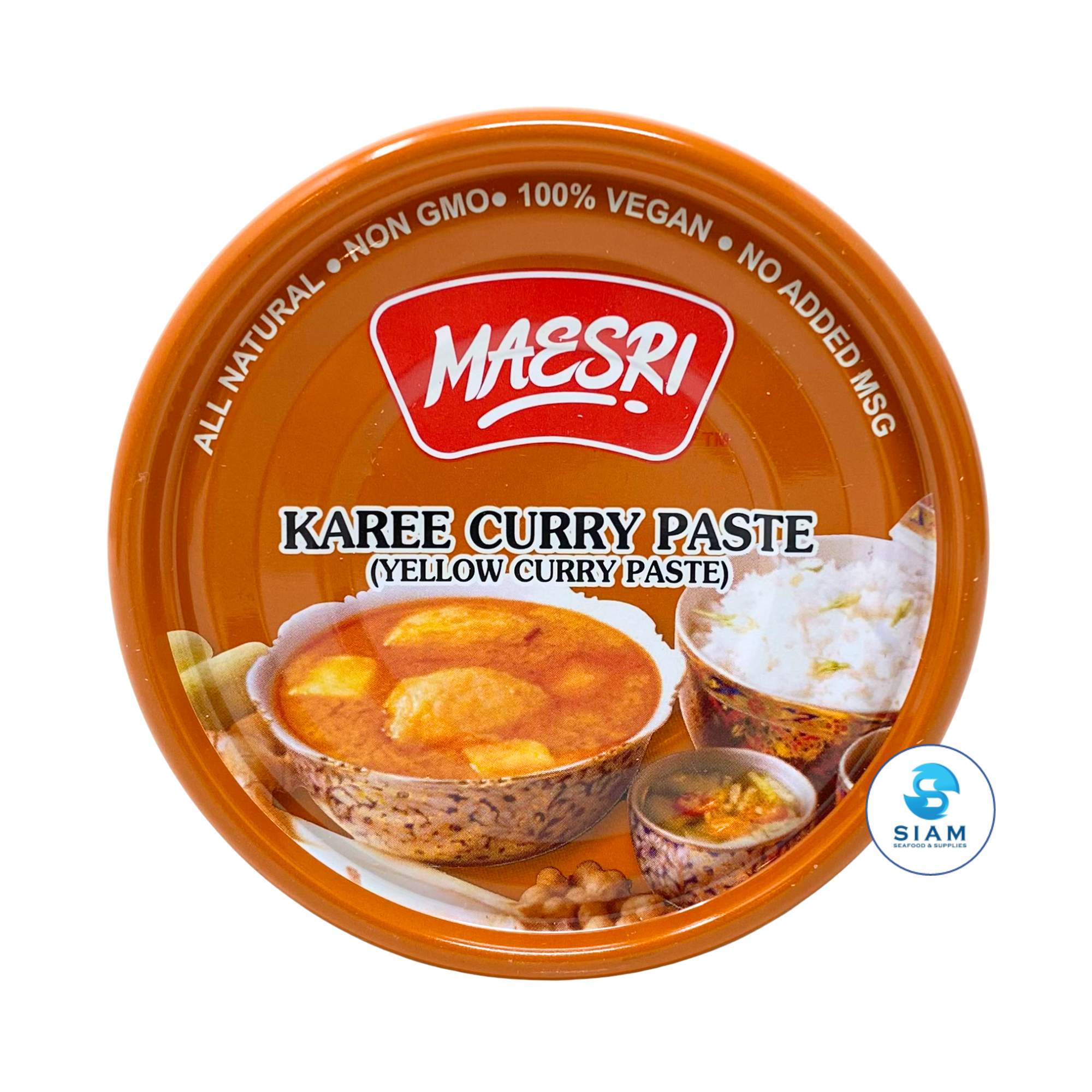 MaeSri Karee Curry Paste, Vegan (4 oz) น้ำพริกแกงกะหรี่ แม่ศรี