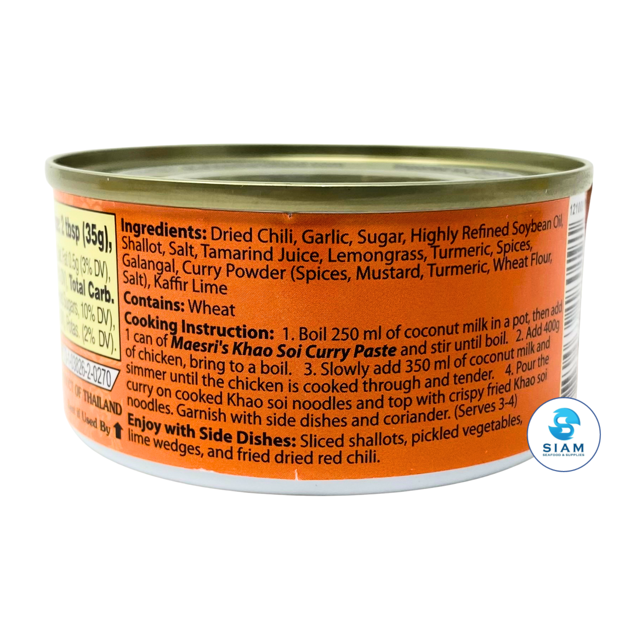 MaeSri Khao Soi Curry Paste (4 oz) น้ำพริกข้าวซอย แม่ศรี
