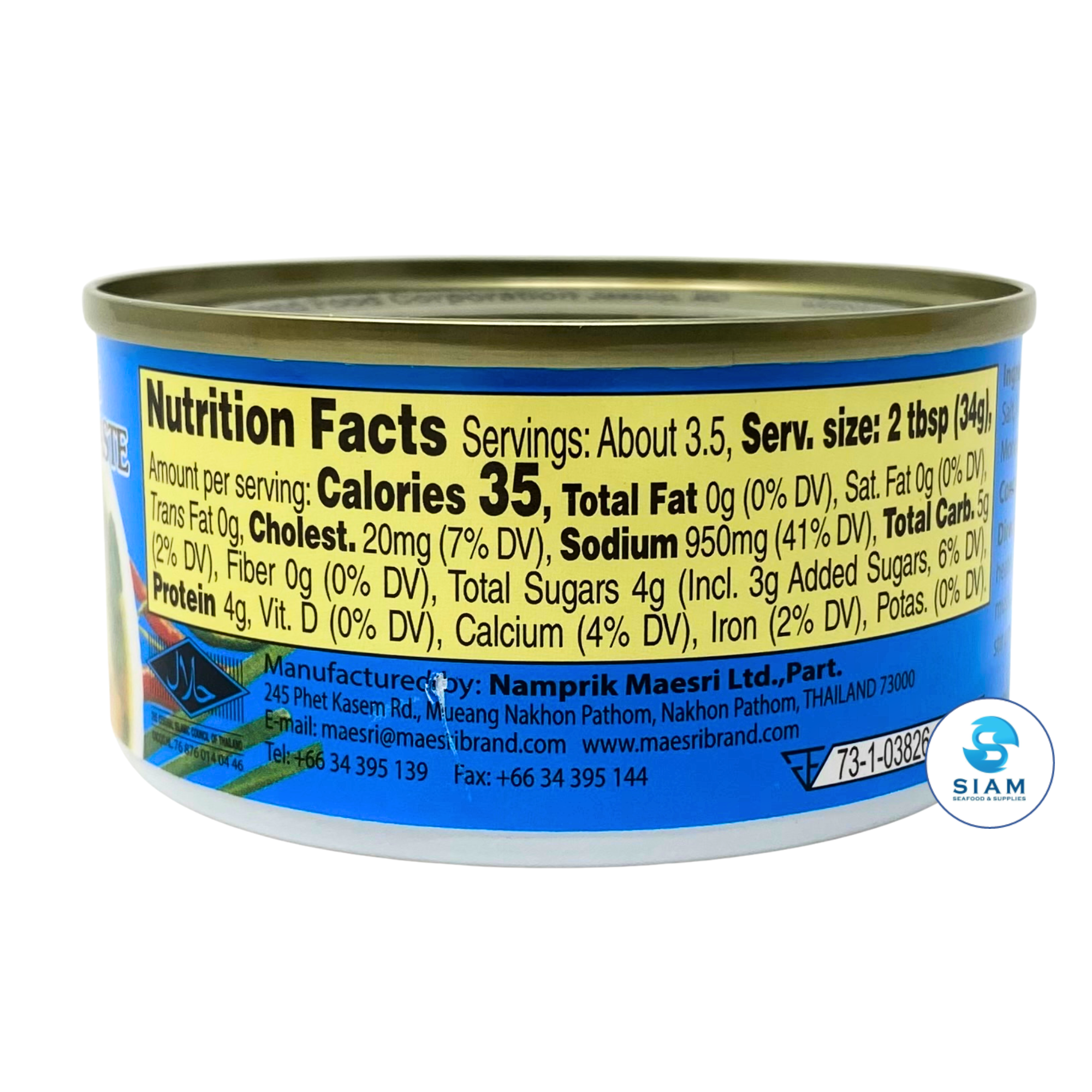 MaeSri Leang Curry Paste (4 oz) น้ำพริกแกงเลียง แม่ศรี
